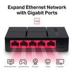 Switch Mercusys 5 Puertos RJ45 1/100/1000mps MS105G