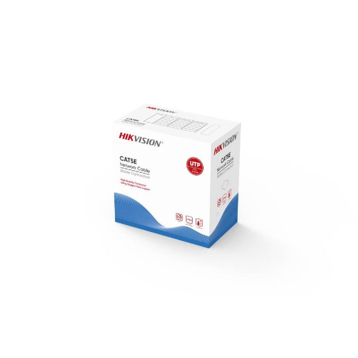 Cable UTP Hikvision DS-1LN5E-E/E-Plug  CAT5e 305m cobre sólido (O-STD)