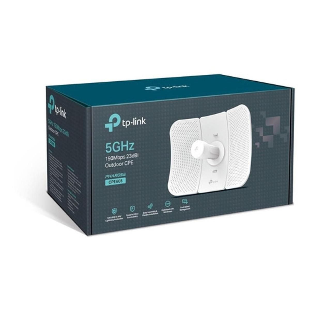 Tp-link, Access Point Antena Exteriores 5ghz / 23dbi, Cpe605
