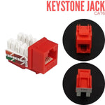 3bumen Jack Rojo Cat 6 Paquet - GRUPO CONTROL - JACKCAT6R_01284 - ADAPTADORES