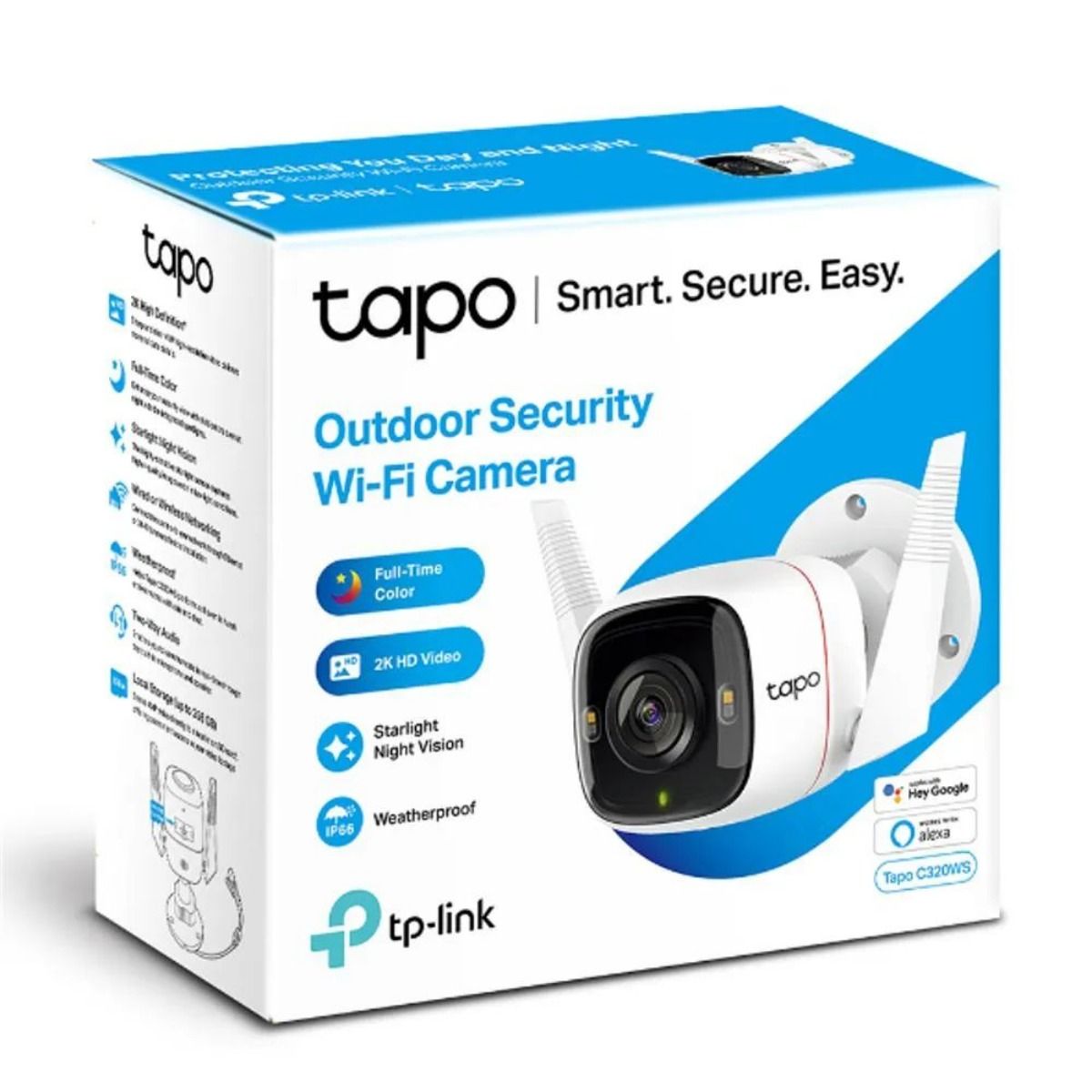 Cámara Tp Link Tapo C320WS Wifi Exterior 2K Color Bullet