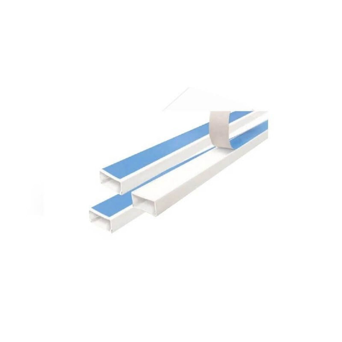Canaleta Plástica Adhesiva Azul 25x15mm Organización Cable
