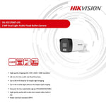 Cámara Hikvision Bala 2MP ColorVu Audio 2.8mm DS-2CE17D0T