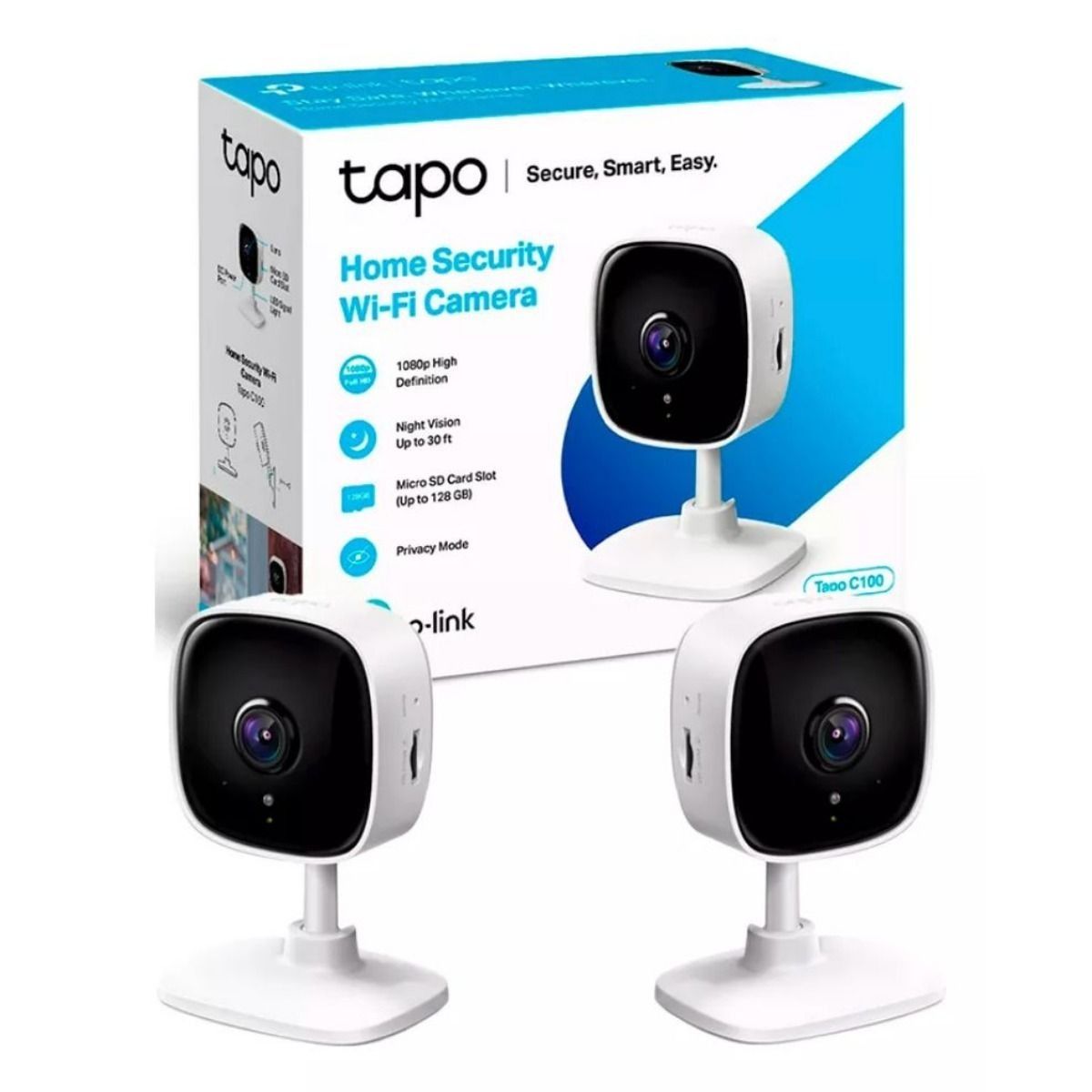 Combo 2 Cámaras TP-Link Tapo C100 Wifi 2MP Interior