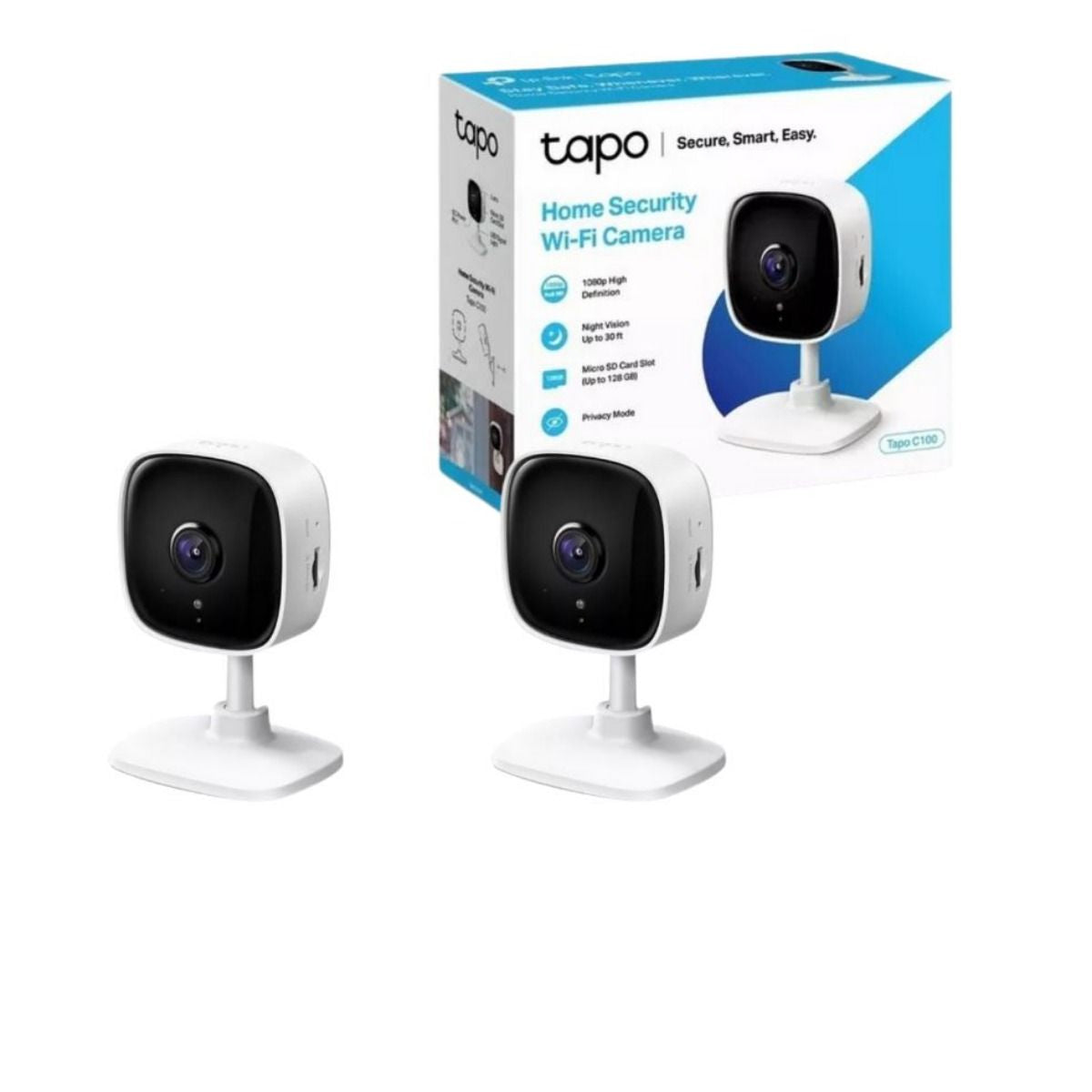 Combo 2 Cámaras TP-Link Tapo C100 Wifi 2MP Interior