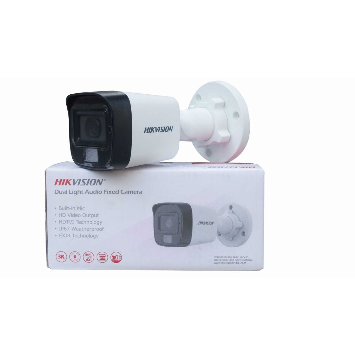 Cámara de Seguridad Hikvision Bala 3K 4MP IP67 DS-2CE16K0T-LTS
