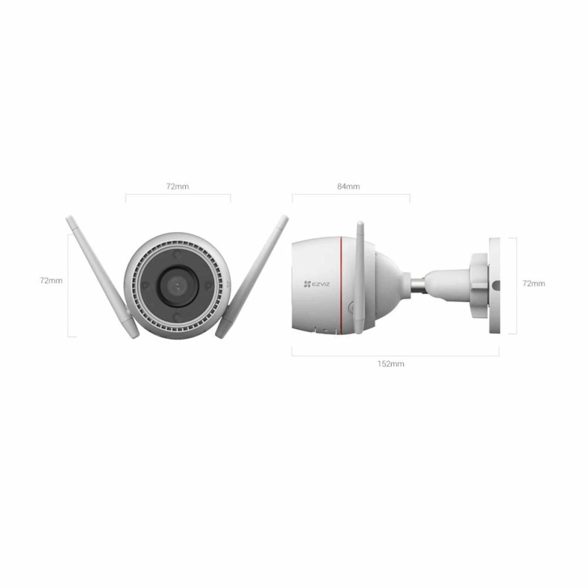 Cámara Bala WIFI Ezviz H3C 3K 5MP para Exterior