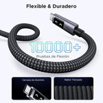 Cable Cargador Ugreen Uno Usb-c Carga Rápida 100w 480mbps 1m Negro