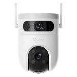Kit 3 Cámaras Seguridad Wifi H9c Lente Doble Exterior Ezviz Color Blanco