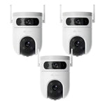 Kit 3 Cámaras Seguridad Wifi H9c Lente Doble Exterior Ezviz Color Blanco