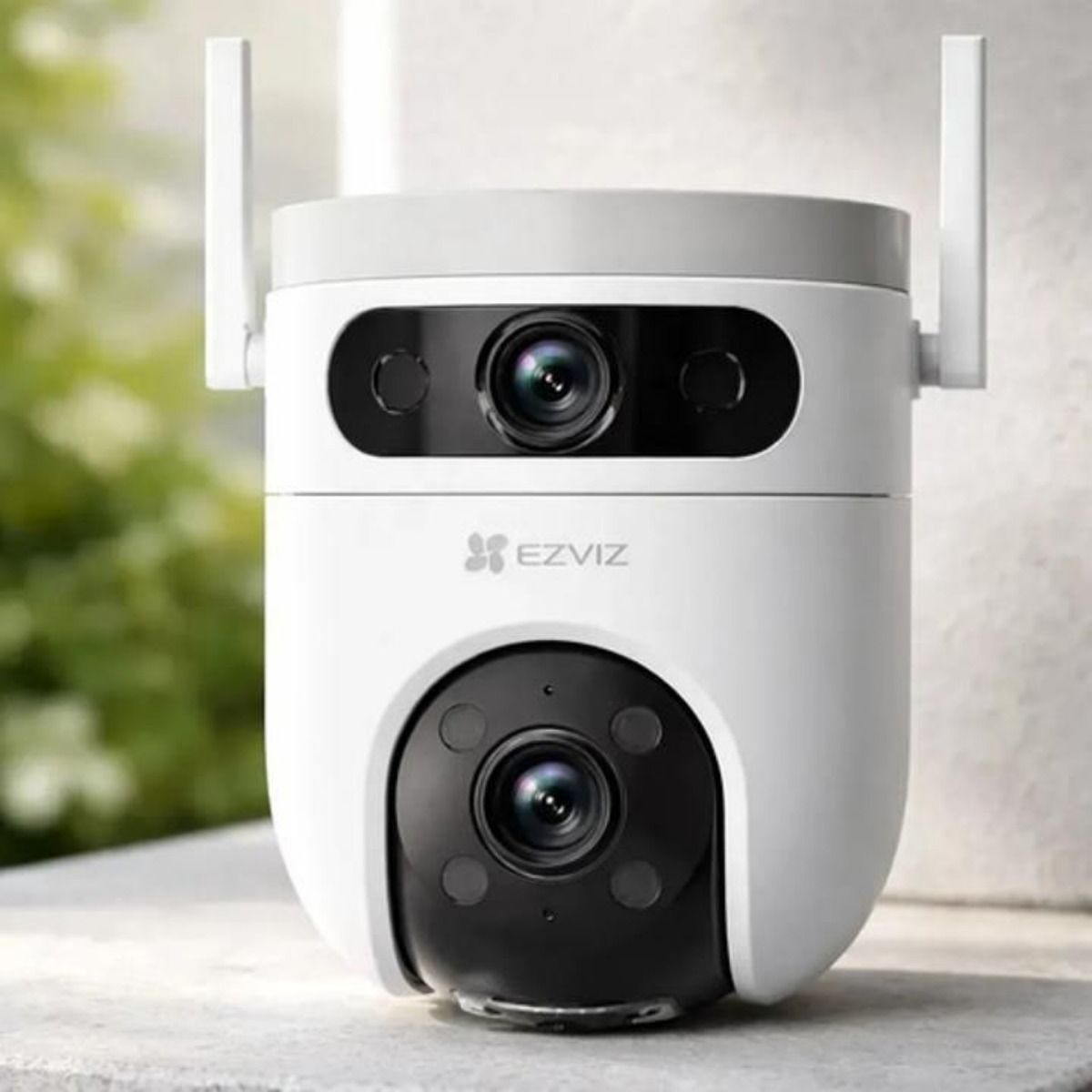 Kit 3 Cámaras Seguridad Wifi H9c Lente Doble Exterior Ezviz Color Blanco