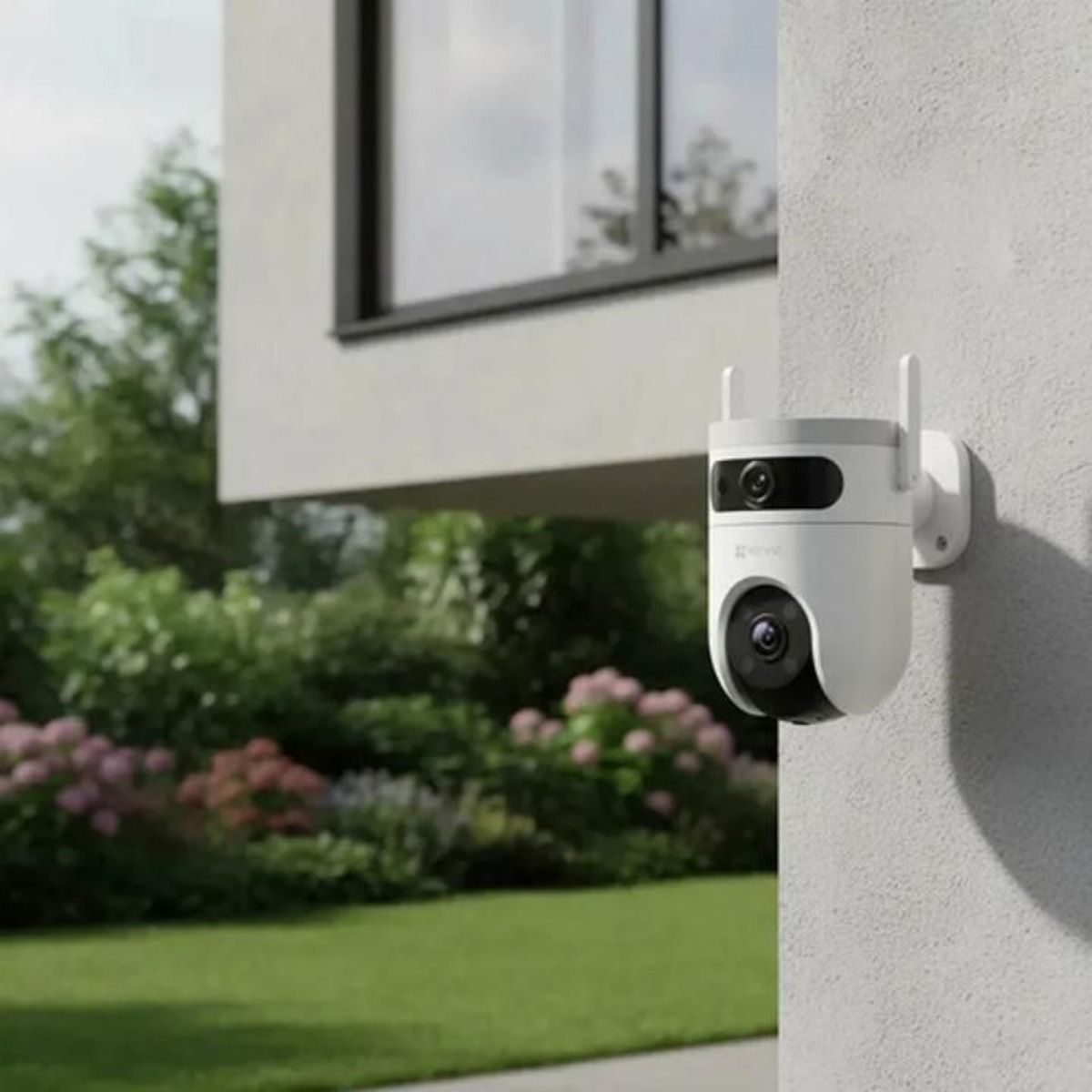 Kit 3 Cámaras Seguridad Wifi H9c Lente Doble Exterior Ezviz Color Blanco