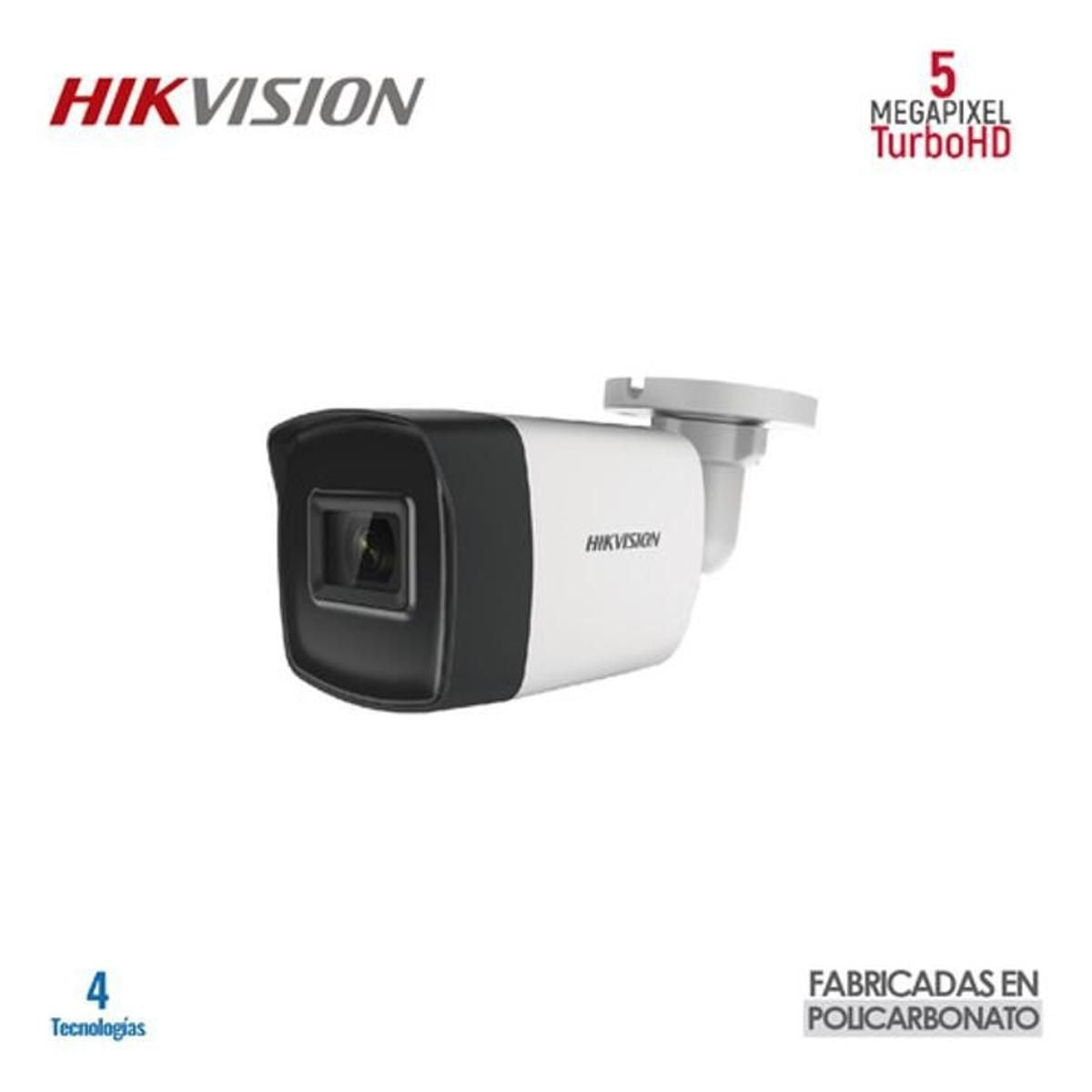 Camara Bala Hikvision Turbo Hd 3k 5MP Hibrida DS-2CE17K0T-LFS(2.8mm)