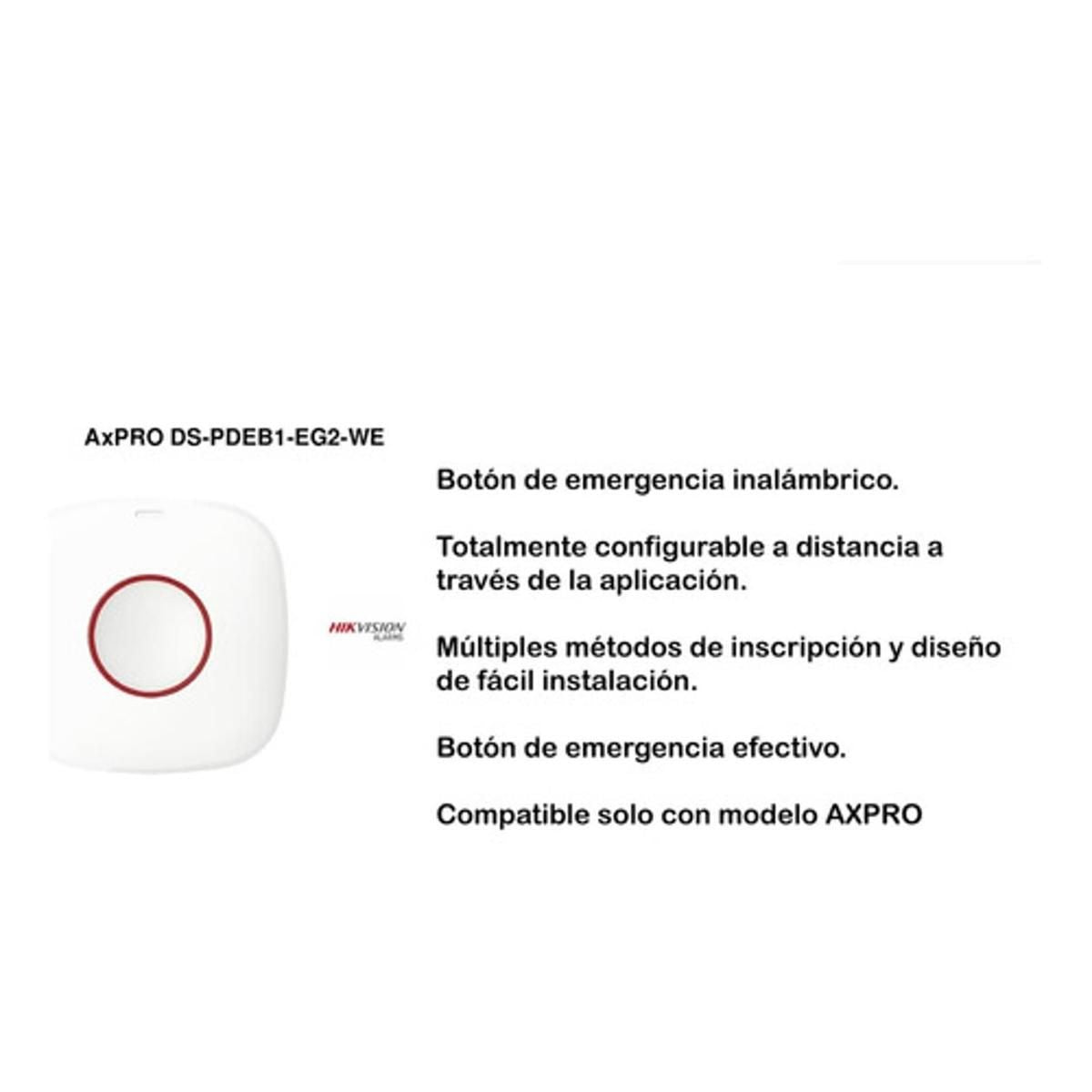 Botón de Pánico Hikvision Inalámbrico AX Pro