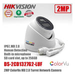Camara Torreta IP Hikvision 2mp Colorvu DS-2CD1327G2-LUF(2.8mm)