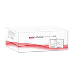 Placa frontal plana RJ45 de 1 puerto, blanca, ignífuga UL94V-0; 20 unidades/caja