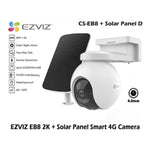 Kit Cámara de Seguridad Ezviz 3mp EB8 4G + Panel