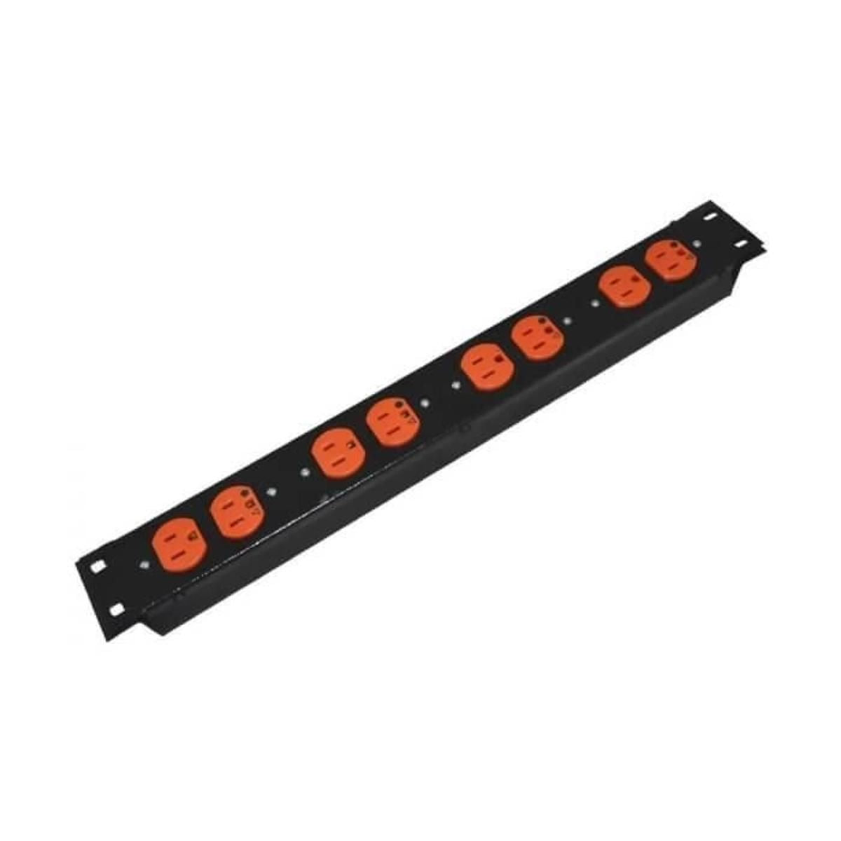 Multitoma con Toma Regulada para Rack de 8 Salidas
