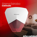 Sirena Estrobo Cableada Hikvision Cualquier Panel Alarma