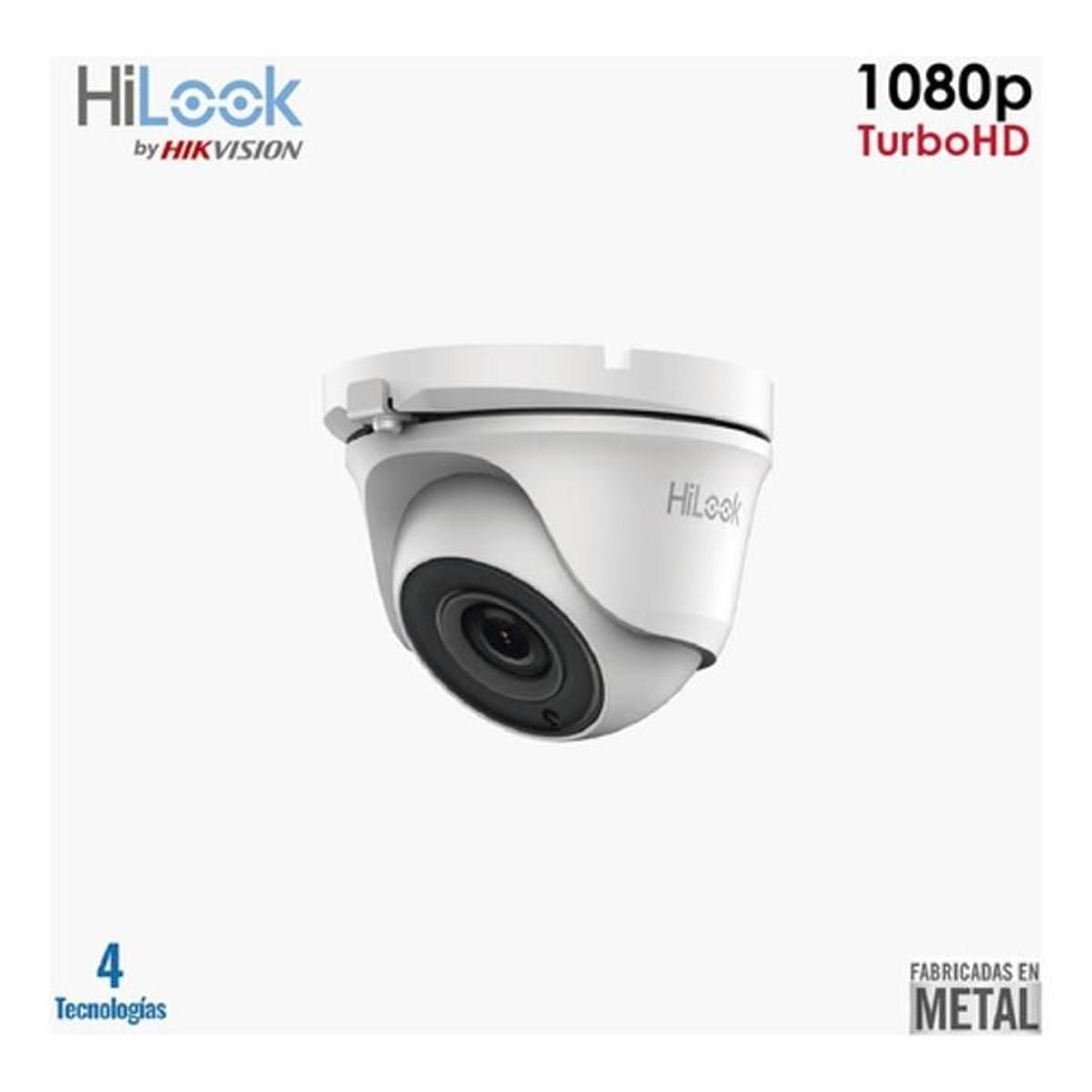 Camara Torreta Hilook 2MP 1080p Lente 2.8mm 20 M THC-T120-M(2.8MM)