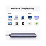 Adaptador HUB USB - C 5 Puertos UGREEN Multipuerto Aluminio - GRUPO CONTROL - CM478-15495 - HUB