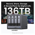Almacenamiento Wifi Ugreen Nasync Dxp4800 4-bahías Intel N100 8gb Ram 96tb Max - GRUPO CONTROL - DXP4800-PLUS-35260 - DISCO DURO EXTERNO