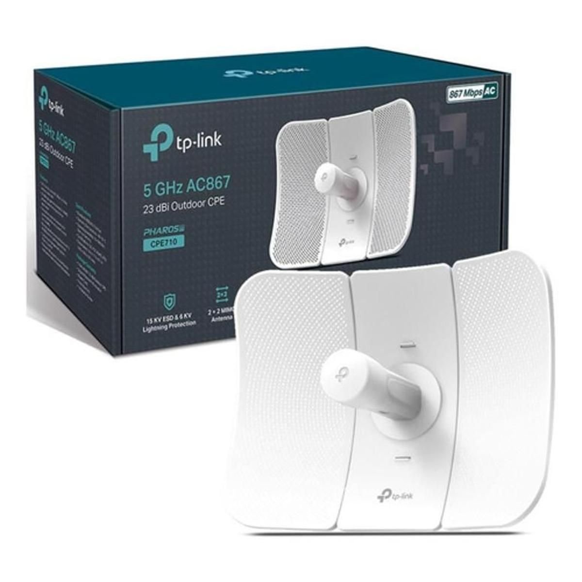 Antena Tp Link 5ghz Ac 867mbps 23dbi Exterior CPE710 - GRUPO CONTROL - CPE710 - ACCESS POINT