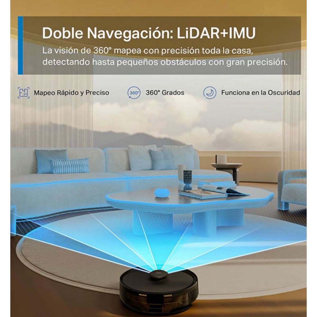 Aspiradora Robot Tp Link Tapo Rv30 Max Plus Base Autovaciado - GRUPO CONTROL - TAPO-RV30-MAX-PLUS - ASPIRADORA ROBOT