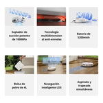 Aspiradora Robot Xiaomi H40 10000 Pa Trapeadora Blanca - GRUPO CONTROL - BHR07XCUS-H40 - ASPIRADORA ROBOT