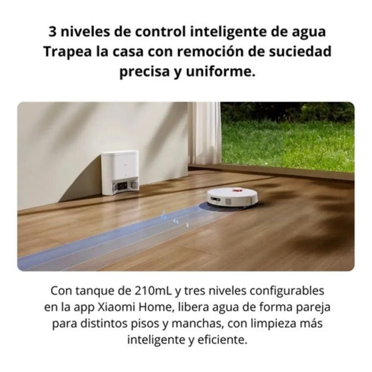Aspiradora Robot Xiaomi H40 10000 Pa Trapeadora Blanca - GRUPO CONTROL - BHR07XCUS-H40 - ASPIRADORA ROBOT