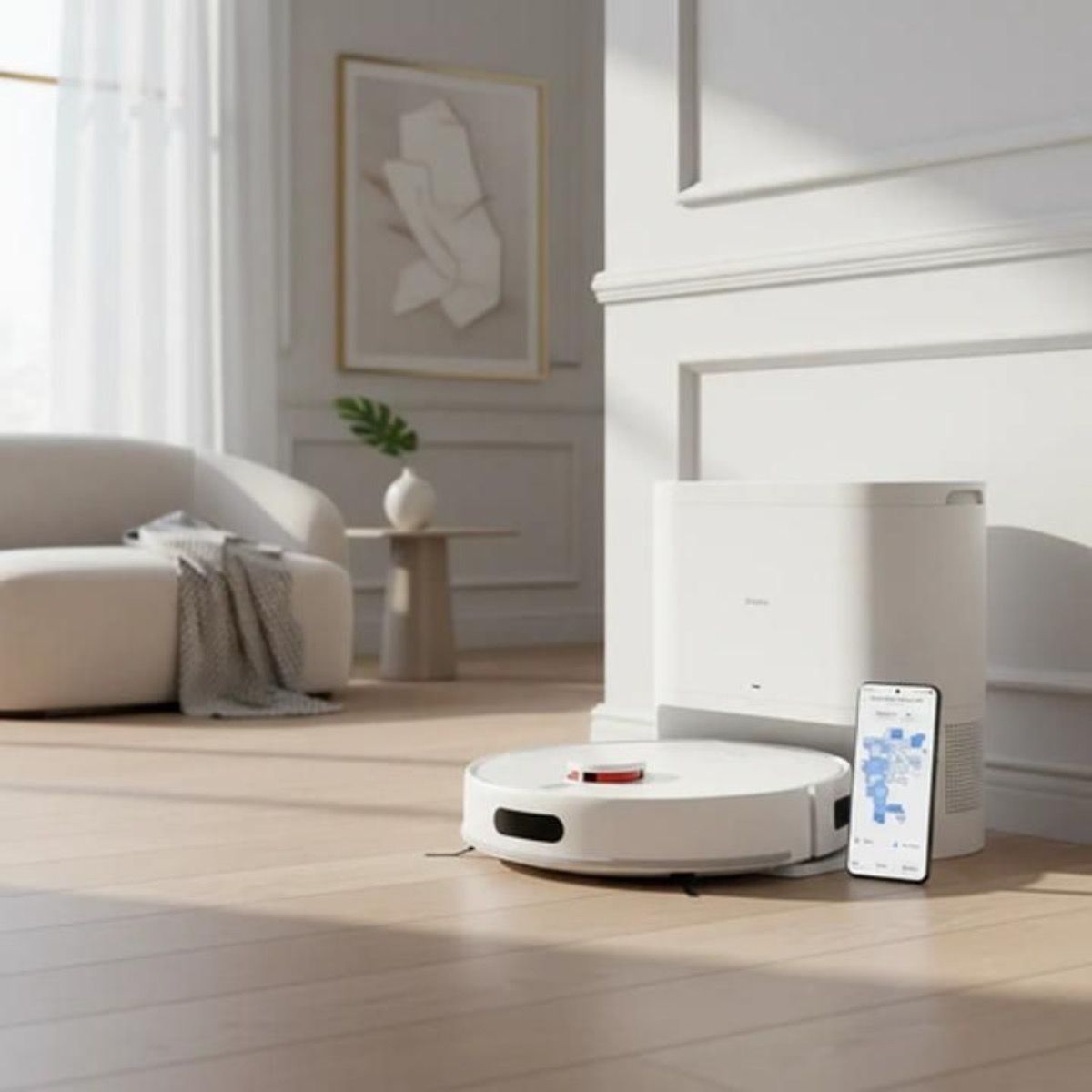 Aspiradora Robot Xiaomi H40 10000 Pa Trapeadora Blanca - GRUPO CONTROL - BHR07XCUS-H40 - ASPIRADORA ROBOT