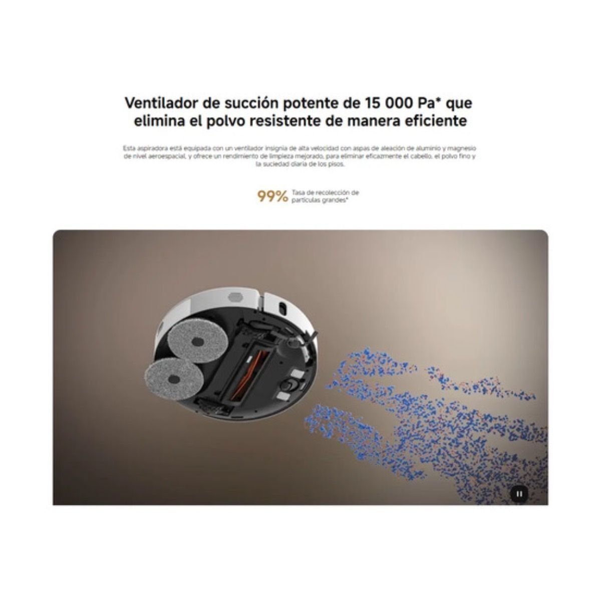 Aspiradora Xiaomi Robot Vacuum S40 Pro 15000 Pa Blanco - GRUPO CONTROL - BHR089OUS-S40 - ASPIRADORA ROBOT
