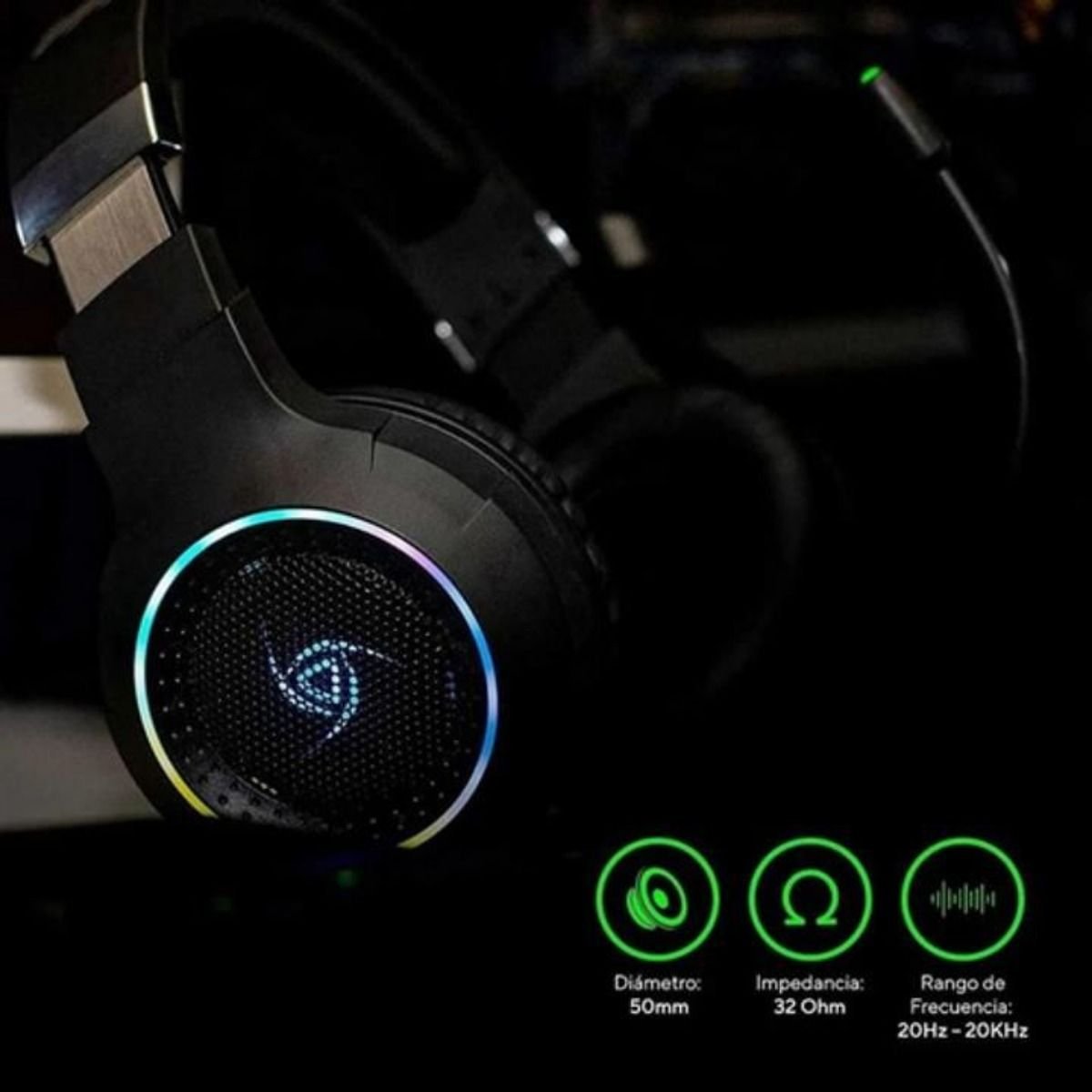 Audifonos Gamer VSG Shake Alámbricos RGB VG - HV967 - 7L - GRUPO CONTROL - VG-HV967-7L - AUDIFONOS
