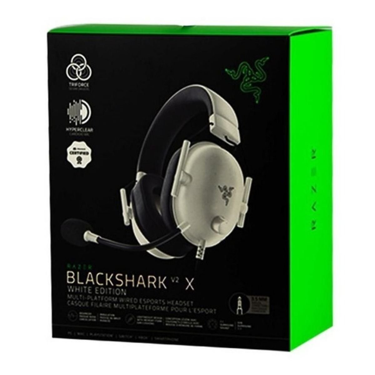 Audífonos Razer Blackshark V2 X Gaming blanco - GRUPO CONTROL - RZ04-03240700-R3U1 - AUDIFONOS