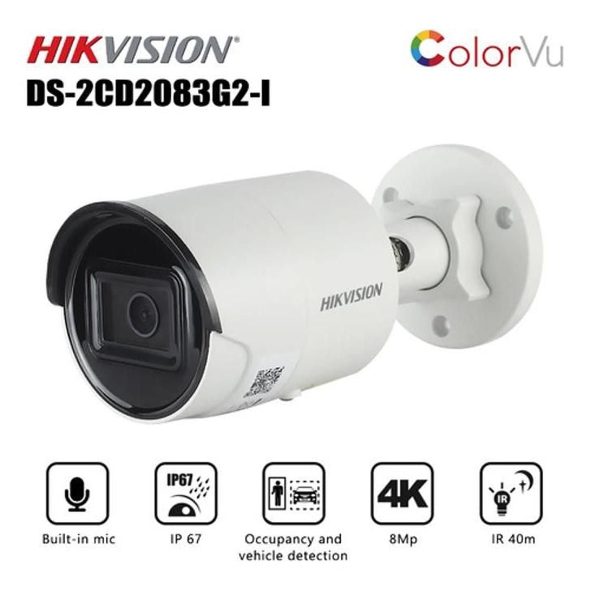 Bala Ip 8mp 4k Lente 2.8m - GRUPO CONTROL - DS-2CD2083G2-I(2.8mm) -