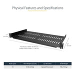 Bandeja para Rack de 25 Cm - GRUPO CONTROL - BP03 - RACK