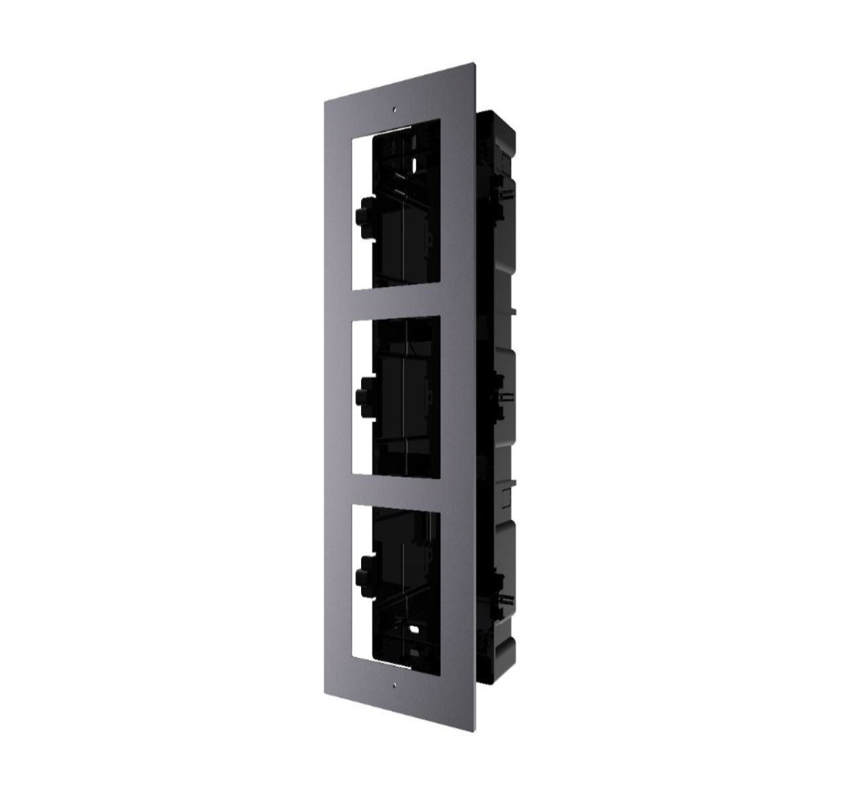 Base De 3 Espacios Para Empotrar Módulos Videoporteros Hik - GRUPO CONTROL - DS-KD-ACF3/PLASTIC - ACCESORIOS VIDEOPORTEROS
