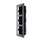 Base De 3 Espacios Para Empotrar Módulos Videoporteros Hik - GRUPO CONTROL - DS-KD-ACF3/PLASTIC - ACCESORIOS VIDEOPORTEROS