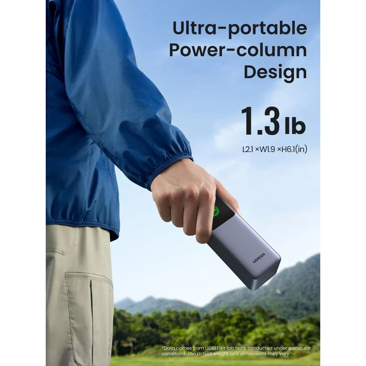 Batería Externa Ugreen Nexode 25000mAh 200W Carga ultrarrápida - GRUPO CONTROL - PB722-35525B - POWERBANK