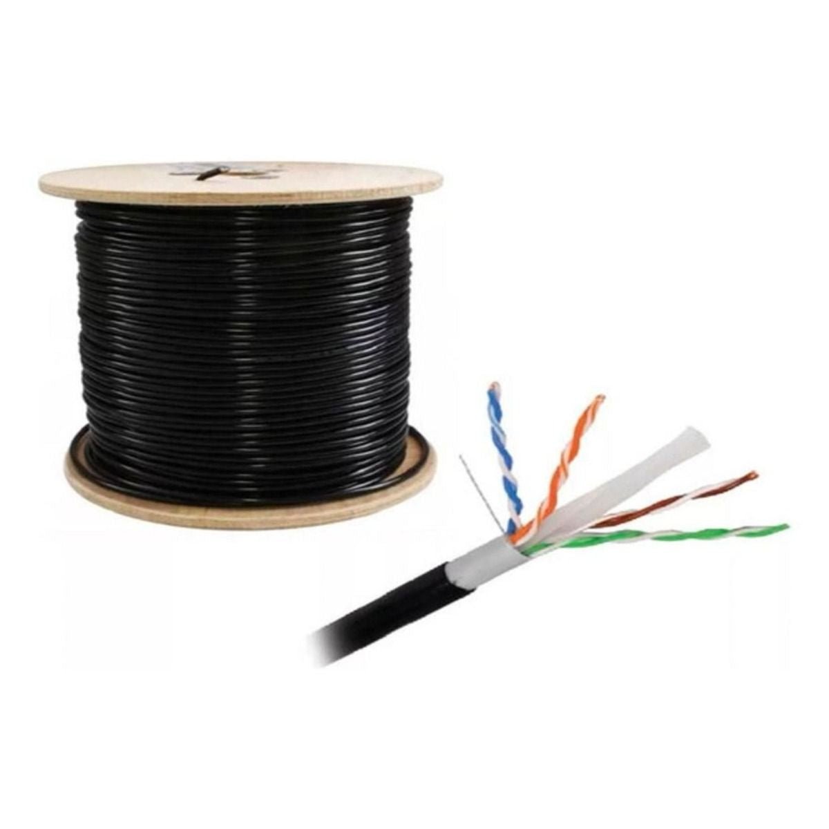 Bobina 100m Cable UTP Lps Cat 5e Aleacion Cca para Exterior - GRUPO CONTROL - UTPCAT5100EXT_LPS - CABLE DE RED