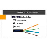 Bobina 100m Cable UTP Lps Cat 5e Aleacion Cca para Exterior - GRUPO CONTROL - UTPCAT5100EXT_LPS - CABLE DE RED