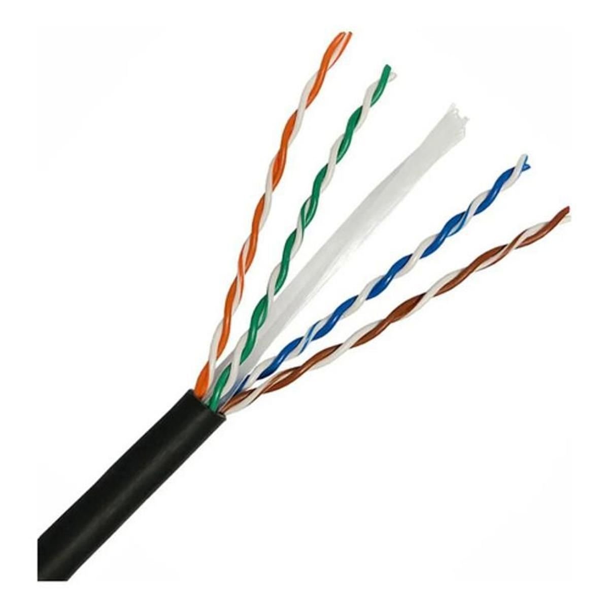 Bobina 100m de Cable UTP CAT6E Lps 100% Cobre para Exterior - GRUPO CONTROL - UTPCAT6100EXTCU_LPS - CABLE DE RED