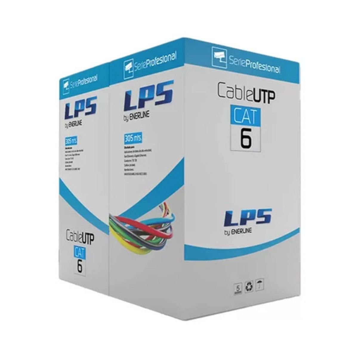 Bobina 305m Cable UTP CAT6E LPS 100% Cobre para Interiores - GRUPO CONTROL - UTPCAT6CU_LPS - CABLE DE RED