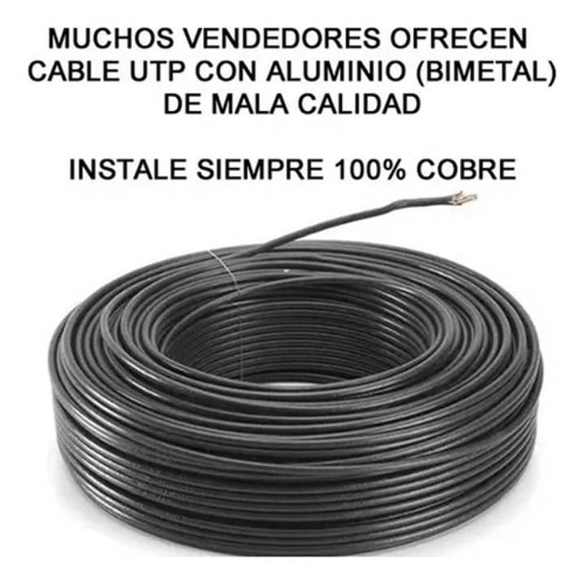Bobina 305m de Cable UTP CAT5E LPS 100% Cobre para Exterior - GRUPO CONTROL - UTPCAT5EXTCU_LPS - CABLE DE RED