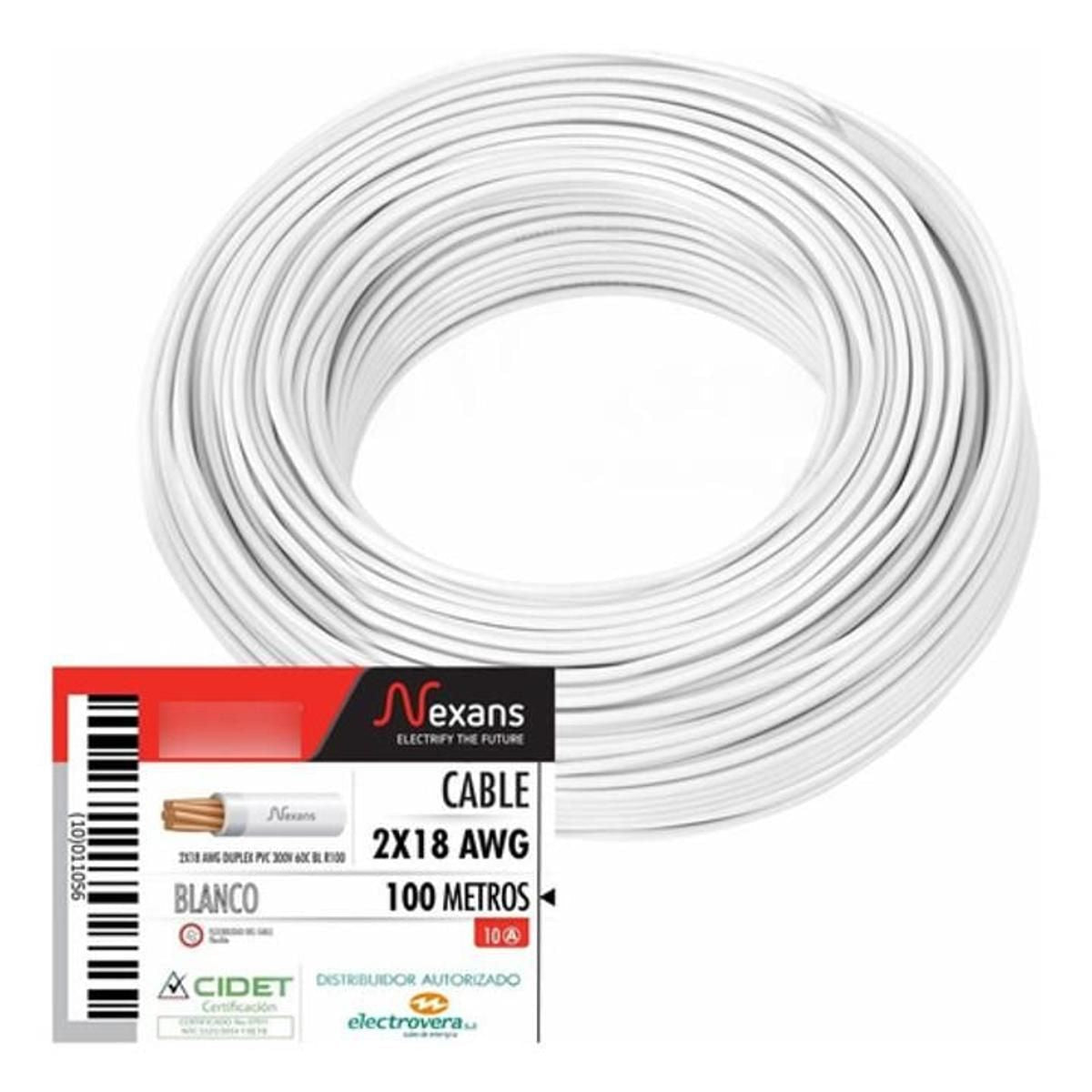 Cable Duplex 2*18 Blanco - GRUPO CONTROL - DUPLEX2X18 - CABLEADO