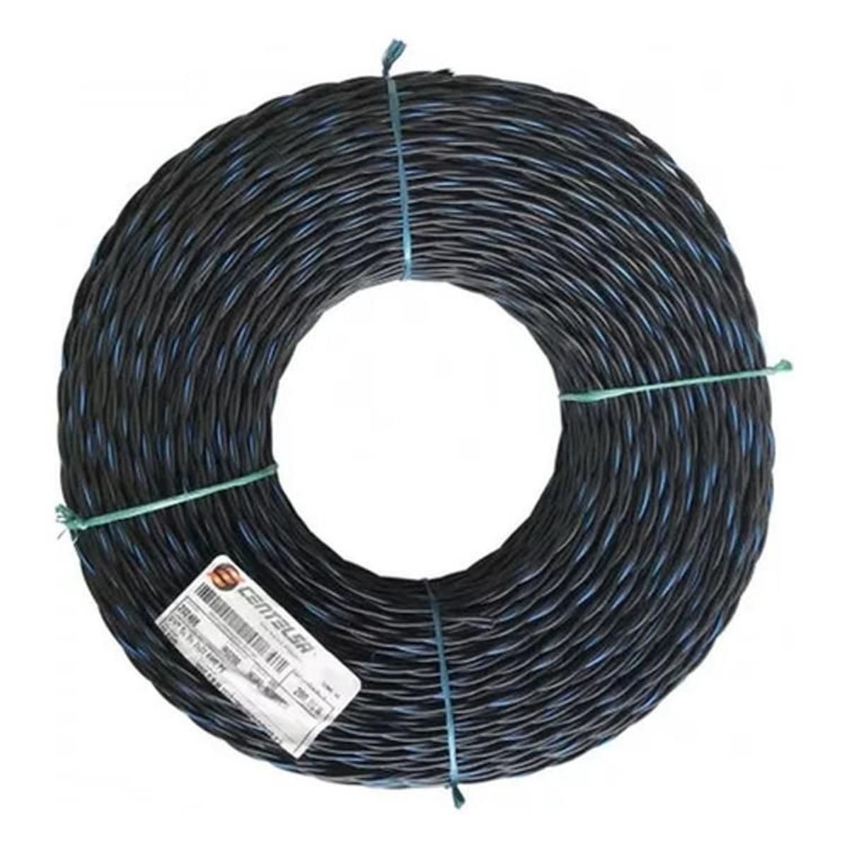 Cable Neopreno 2x22 AWG Negro Alta Resistencia - GRUPO CONTROL - NEOPRENO_CU - CABLEADO