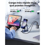 Cable UGREEN USB - C a USB - C 60W Nylon 2m Para Celular | US261 - GRUPO CONTROL - US261-50152 - CABLE DE CELULAR
