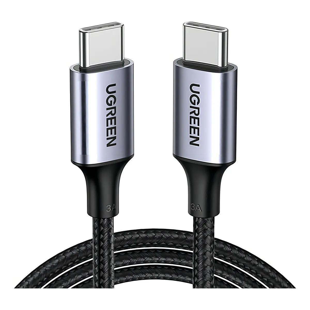 Cable UGREEN USB - C a USB - C 60W Nylon 2m Para Celular | US261 - GRUPO CONTROL - US261-50152 - CABLE DE CELULAR