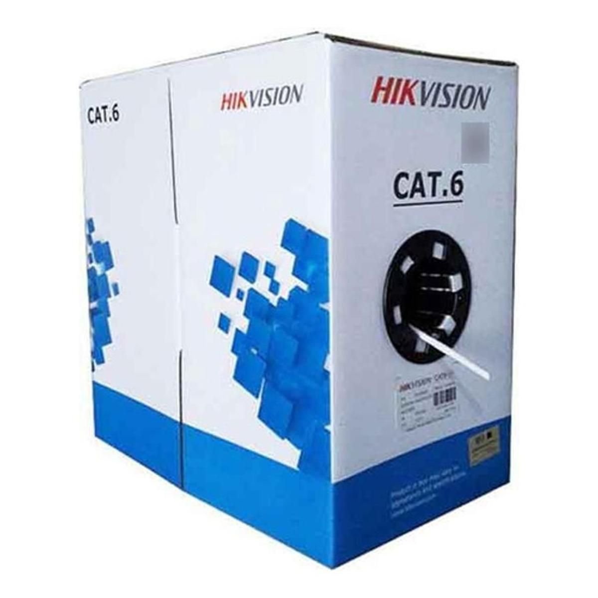 Cable UTP Hikvision Cat 6 de Cobre PVC 305m para interiores DS - 1LN6 - UE - W - GRUPO CONTROL - DS-1LN6-UE-W - CABLE DE RED