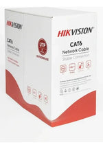 Cable UTP Hikvision Cat6 Exterior Negro 305 m - GRUPO CONTROL - DS-1LN6OUTPE-Plug Black - CABLE DE RED